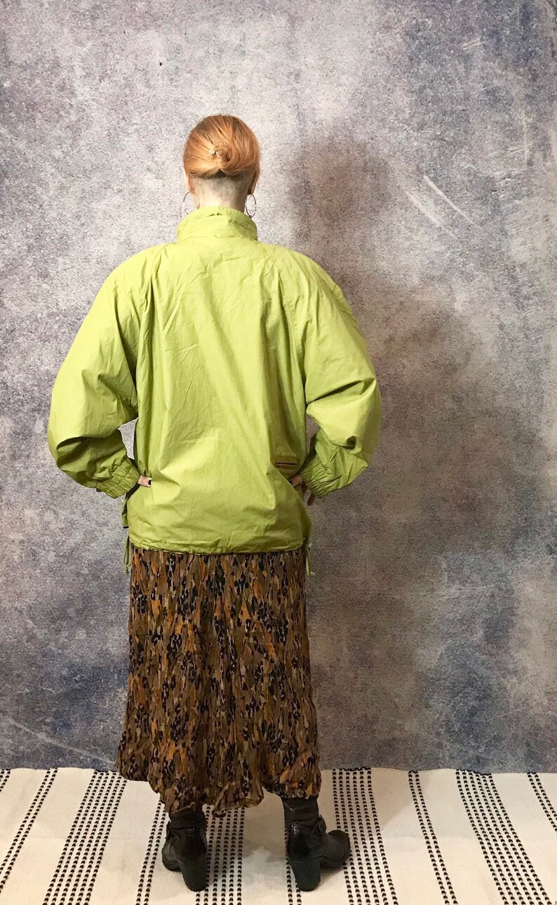 Vintage jacket drop shoulders, windbreaker vintage 80's, bomber oversize jacket, retro jacket size LARGE image 2