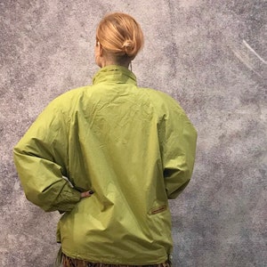 Vintage jacket drop shoulders, windbreaker vintage 80's, bomber oversize jacket, retro jacket size LARGE image 3