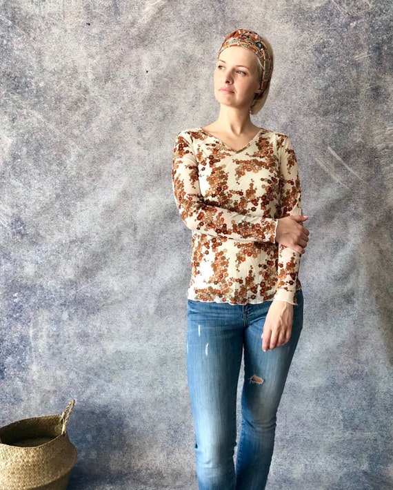 vintage sheer blouse