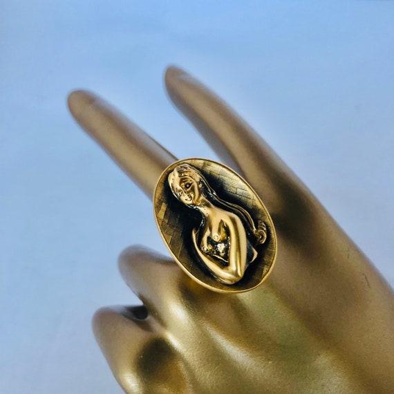 Vintage Tortolani Zodiac Ring