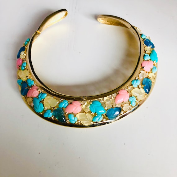 Vintage Fruit Salad Collar Necklace Collar Necklac