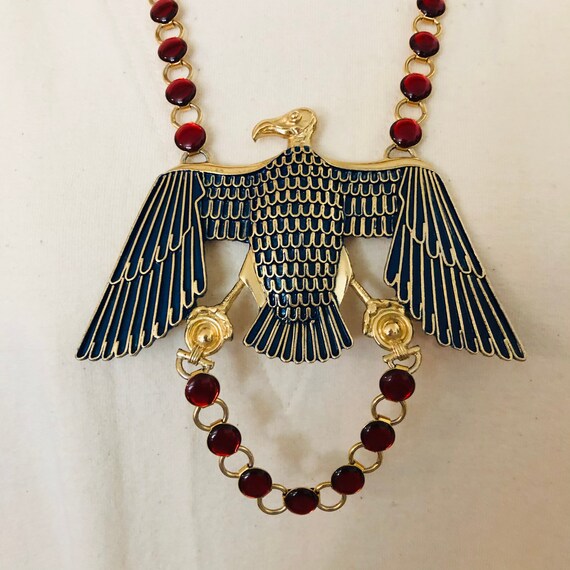 Vintage Napier Egyptian Revival Statement Necklace