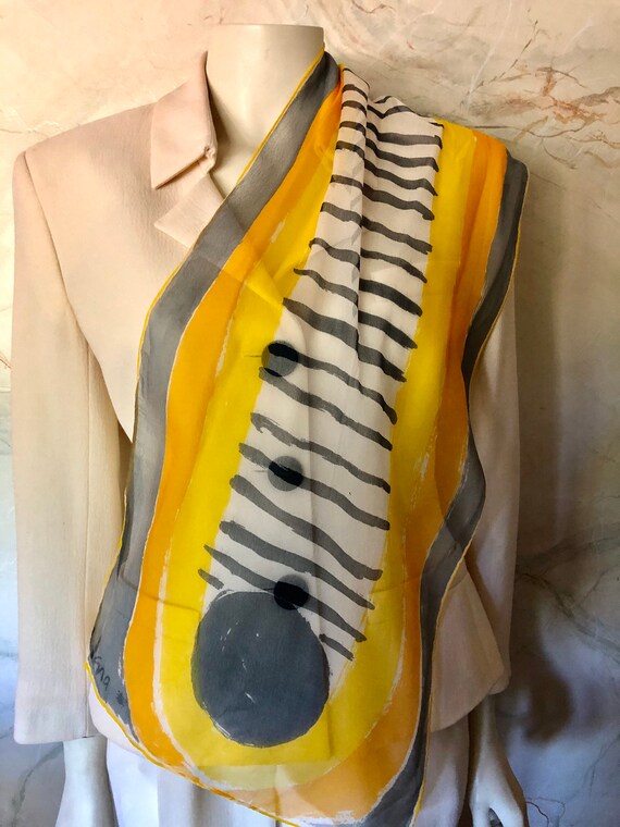 Vintage Vera Neumann Mod Sheer Oblong Scarf