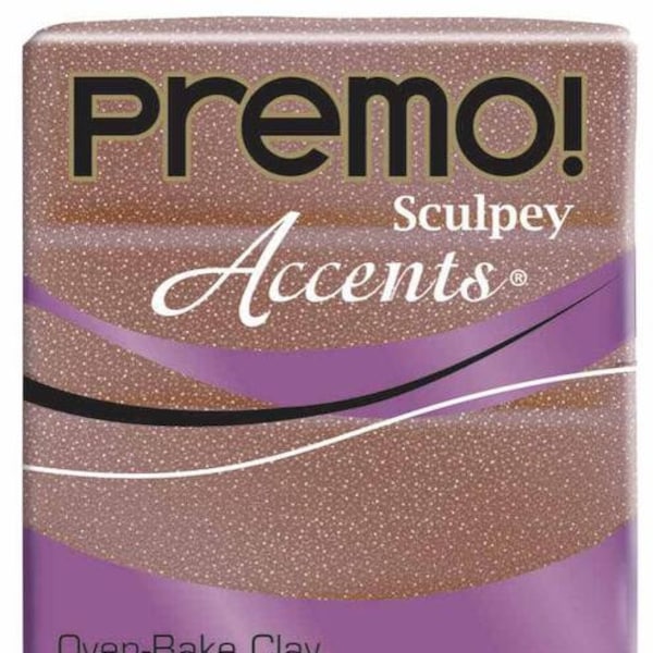 Premo Sculpey Polymer Clay - Rose Gold Glitter