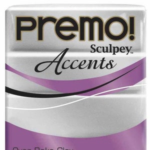 5129 Premo Sculpey Polymer Clay - Silver 2 oz.