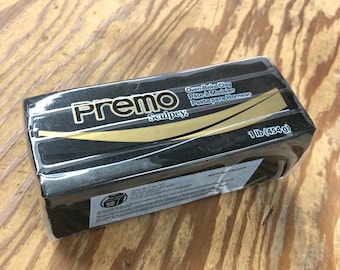 5042 Premo Sculpey Polymer Clay - 1lb Block - Black