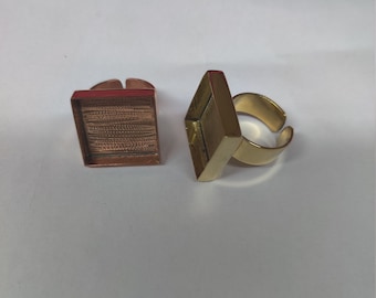 Adjustable Bezel Rings