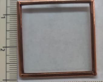 HHH Enterprises - G2048.98 -Brass, Copper Finish Square Glass- Pendant