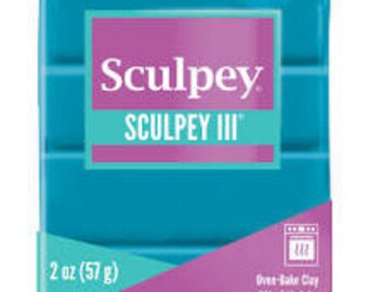 Sculpey lll - Turquoise Glitter - 2oz.