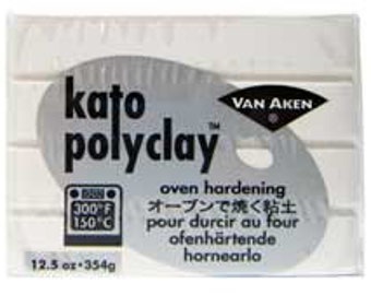 Van Aken Kato Polyclay - White - 12.5 oz block