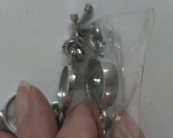 Round Bezel Bracelets Leadfree Pewter