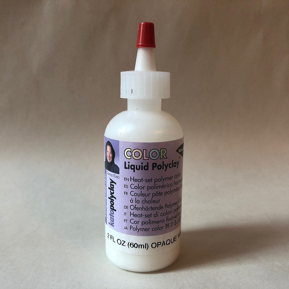 Liquid Bakeable Clay - Liquid Polymer Clay - Van Aken Kato Liquid Polyclay  - Opaque White