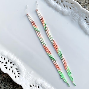 Strawberry Lime Sherbet Slimline Ombré Fringe