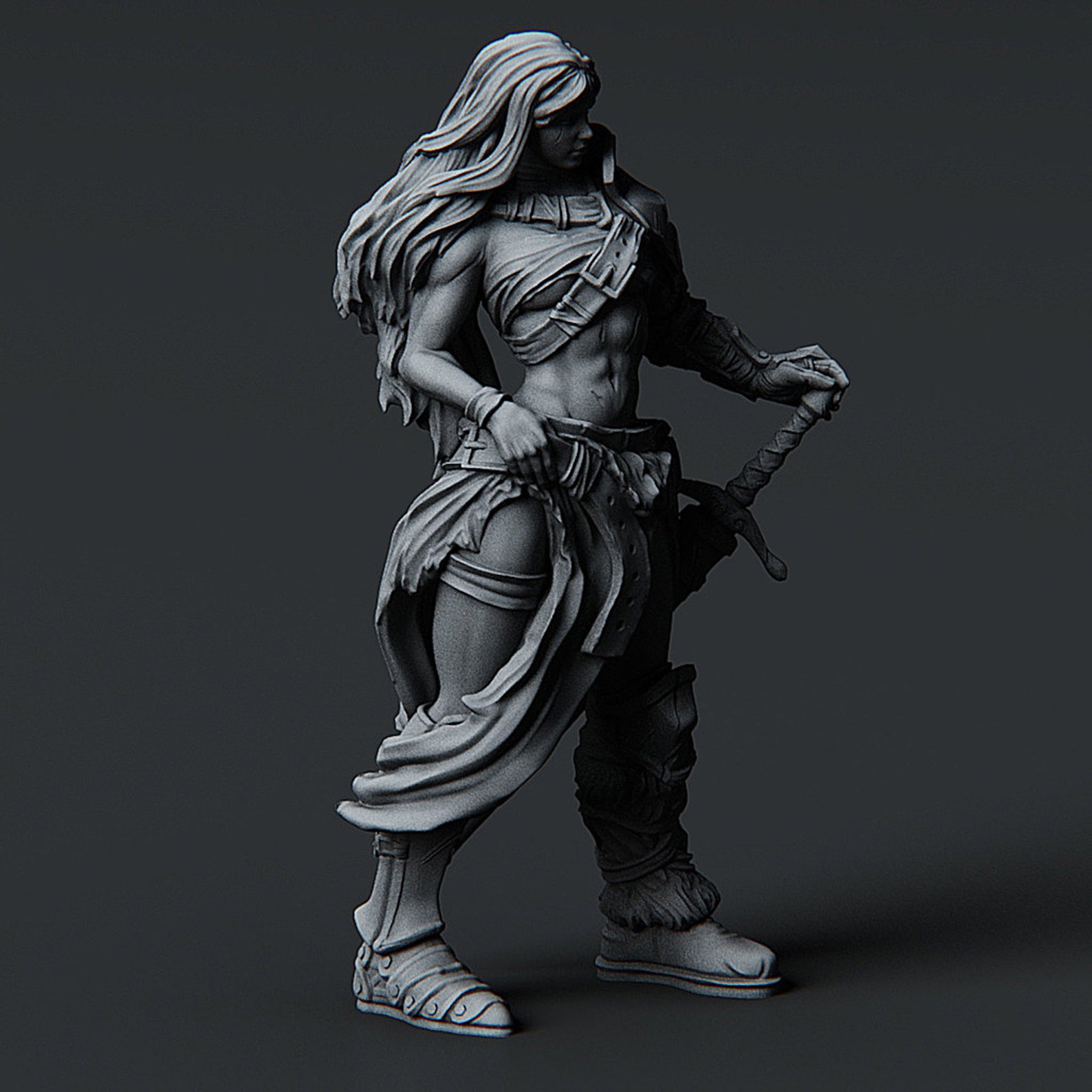 Female Barbarian 3d Printing Stl Files - Etsy