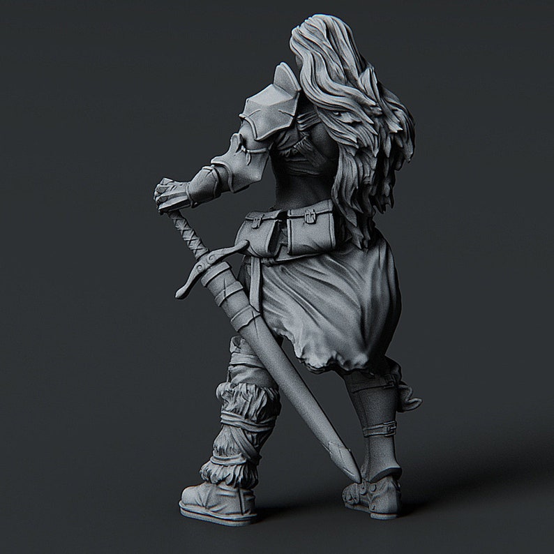Female Barbarian 3d Printing Stl Files - Etsy