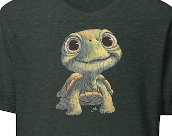 Camiseta de tortuga feliz
