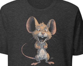 Happy Mouse Shirt / Mouse / Animal Lover Shirt / Mice Shirt / Wildlife Lover Shirt