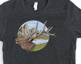 Elch Shirt / Elch / Elch Liebhaber Geschenk / Nationalpark Shirt / Hirsch Shirt / Hirsch Liebhaber Geschenk / Elch Tee / Outdoors Liebhaber Geschenk