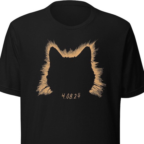 Funny Solar Eclipse Cat Shirt / 2024 Total Solar Eclipse Shirt / Solar Eclipse / Solar System Shirt Total Solar Eclipse Shirt / Totality