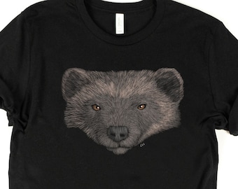 Camisa Wolverine / Wolverine / Gulo Gulo / Camiseta Wolverine / Camiseta Wolverine / Presente de amante de Wolverine / Camiseta Wolverine / Urso Skunk