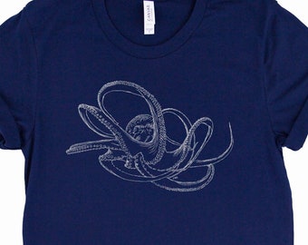 Camisa de pulpo / Pulpo / Camiseta de pulpo / Camisa Kraken / Top de pulpo / Camiseta de pulpo / Regalo de pulpo / Camiseta de pulpo