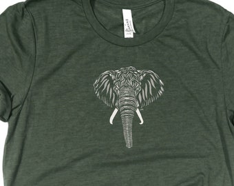 Elephant Shirt  / African Elephant / Elephant Tee / Elephant T Shirt / Elephant Gift / Elephant / Elephant Lover / Nature / Wild