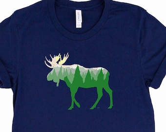 Moose Shirt  / Moose / Elk / Moose Lover / Moose Gift / Moose Tee / Moose T-Shirt / Moose Lover Gift / National Park Shirt