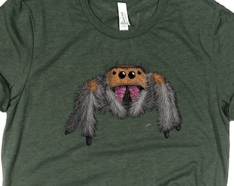 springende Spinne Shirt / Spinnen Shirt / springende Spinne / süße Spinne / Spinnen Liebhaber Geschenk / Arachnid Shirt / Arachnologie Liebhaber Geschenk