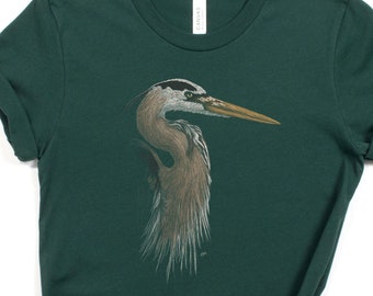 Heron Shirt / Heron / Great Blue Heron / Blue Heron / Bird Shirt / Blue Heron Shirt / Heron Gift / Heron T Shirt / Bird T Shirt