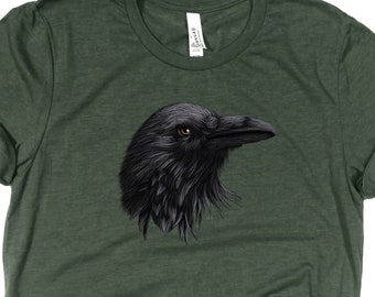 Raven Shirt / Raven / Bird Shirt / Nevermore Shirt / Raven T-Shirt / The Raven / Raven TShirt / Raven Tee / Raven T Shirt / Nature Shirt