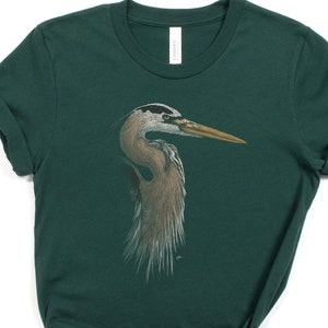 Heron Shirt / Heron / Great Blue Heron / Blue Heron / Bird Shirt / Blue Heron Shirt / Heron Gift / Heron T Shirt / Bird T Shirt