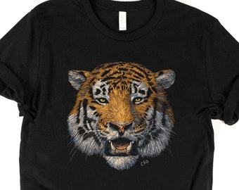 Tiger Shirt / Animal Shirt / Wildlife Lover Shirt / Animal Lover Shirt / Big Cat Shirt / Wild Cat Shirt