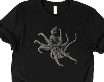 Inktvis Shirt / Inktvis / Kraken Shirt / Giant Squid Shirt / Squid T-Shirt / Squid TShirt / Giant Squid / Nautisch Shirt / Squid Tee