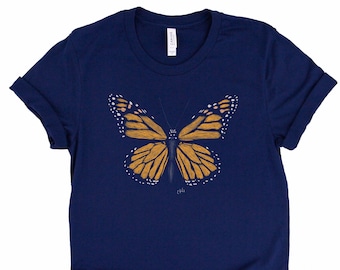 Camiseta de mariposa monarca / Mariposa monarca / Camiseta de mariposa / Camiseta de mariposa / Camiseta de mariposa / Top de mariposa / Regalo para amantes de las mariposas