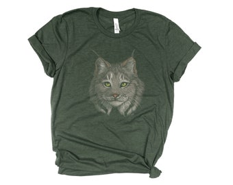 Lynx Cat Lovers Womens Hoodie Black Wild Cats Forest Animals Handmade AU Seller
