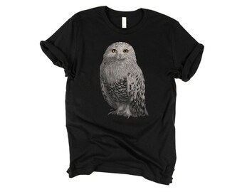 Snowy Owl HEAT PRESS TRANSFER for T Shirt Tote Bag Sweatshirt Quilt Fabric 218b