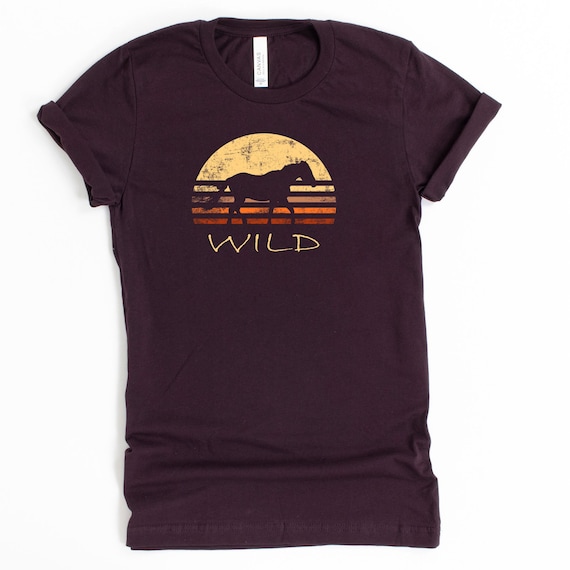 Wild Black Horse Stallion Cute Sunset T Shirt Horse Lover Wild Black Horse Stallion Cute Sunset T Shirt Horse Lover