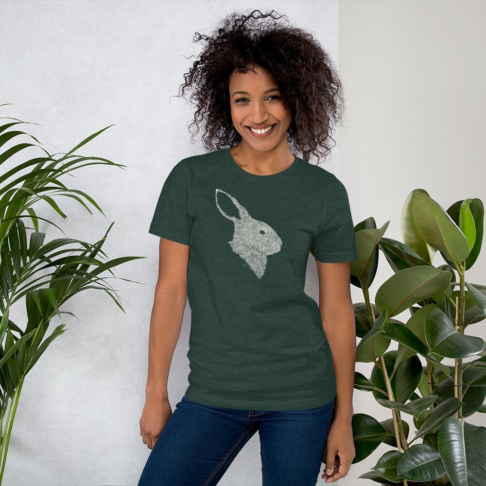 Avie muah ♥ Bear Rabbit Vintage Graphic T-Shirt Two Headed Bunny Y2K Oversized Tee | Vintage 2000s Bunny