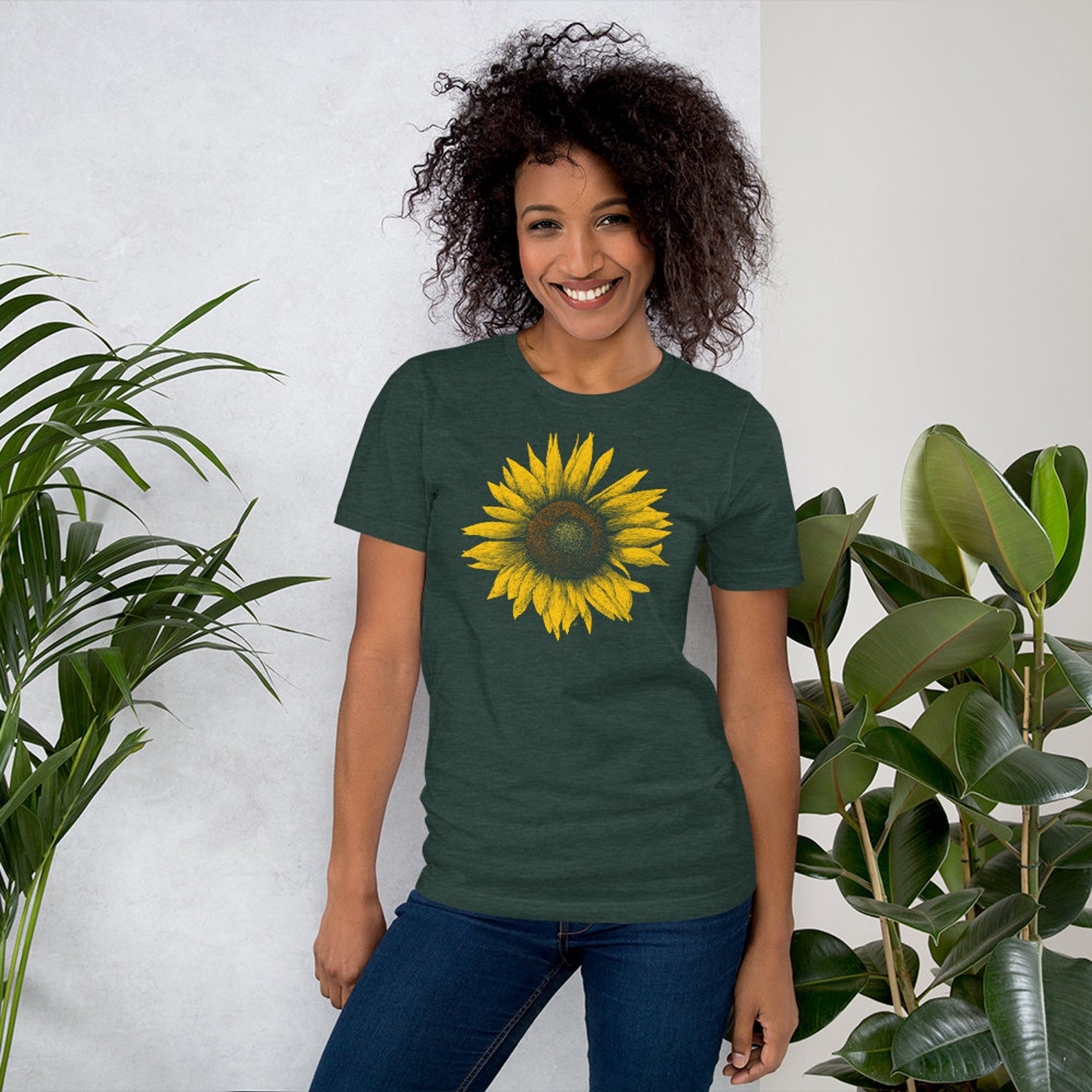 Sunflower Shirt / Sunflower / Flower Shirt / Sunflower Tshirt Etsy