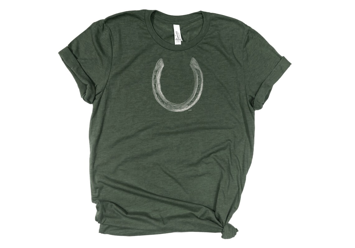 Horseshoe Shirt / Horseshoe / Horse Shirt / Horse / Horse Etsy