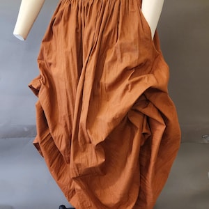 Curvy Wench Full Length Cotton Skirt Waist Size 31&quot; to 33&quot; Ren Faire Cosplay LARP Fantasy Medieval Costume