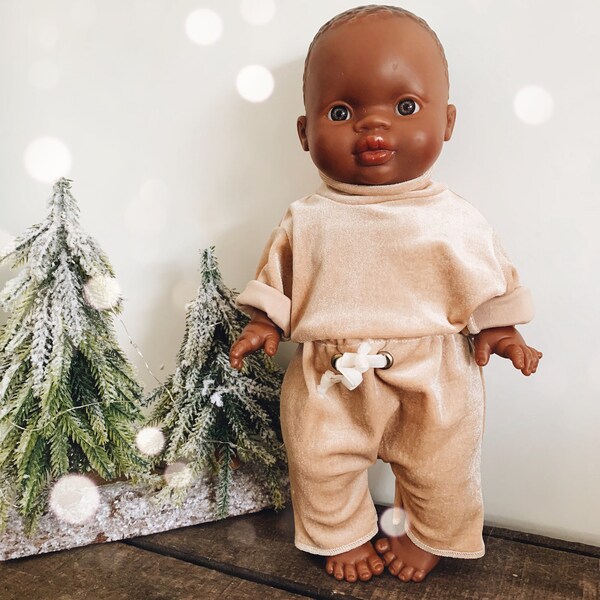Ensemble cocooning  pour poupée type paola reina (34cm) Idéal jeune enfant