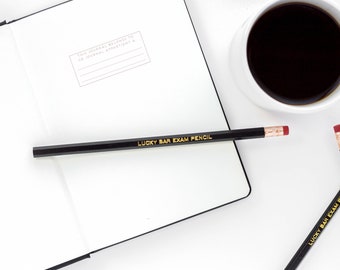 Lucky Bar Exam Pencil - Gift for Law Student - Set of 6