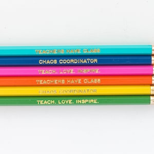 Teacher Gift. Custom Pencils for Teacher. Thank You Gift for Teacher. Personalized Pencils. End of School Year Gift. Back to School Gift. image 7