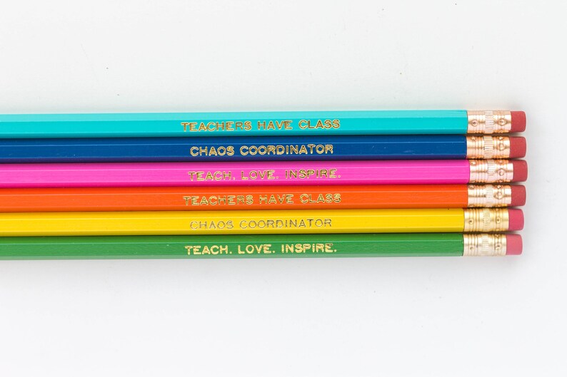 Teacher Gift. Custom Pencils for Teacher. Thank You Gift for Teacher. Personalized Pencils. End of School Year Gift. Back to School Gift. image 7