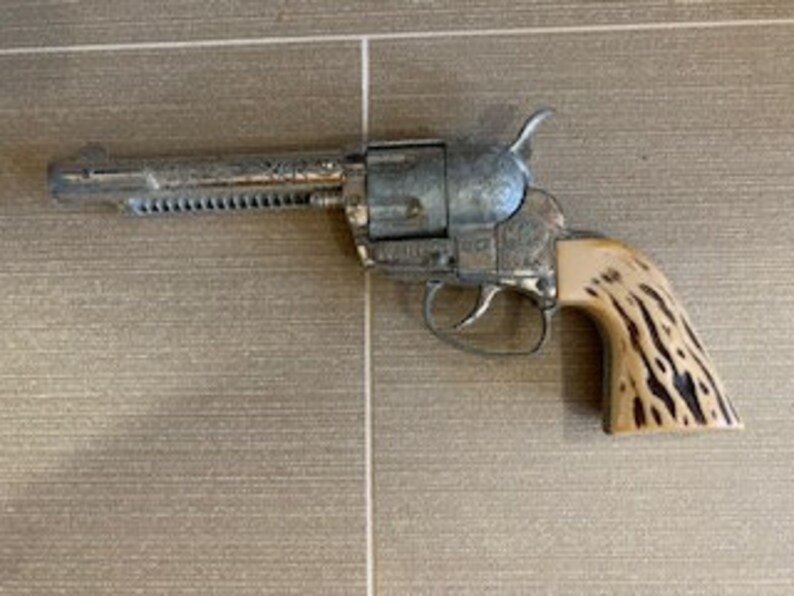 Vintage 60s Mattel Fanner toy Cap Gun and Double Holster Etsy