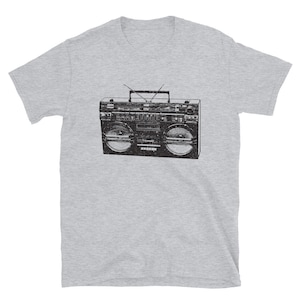 Maglietta classica Boombox: maglietta unisex della vecchia scuola della cultura pop