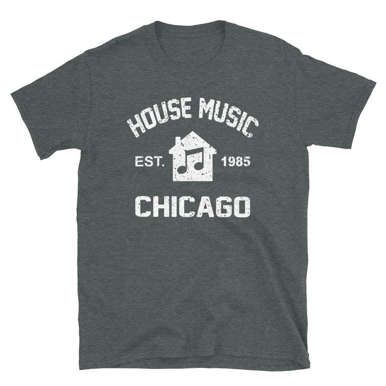 House Music 1985 Chicago Illinois Stylish EDM Music DJ Short-Sleeve Unisex T-Shirt image 3