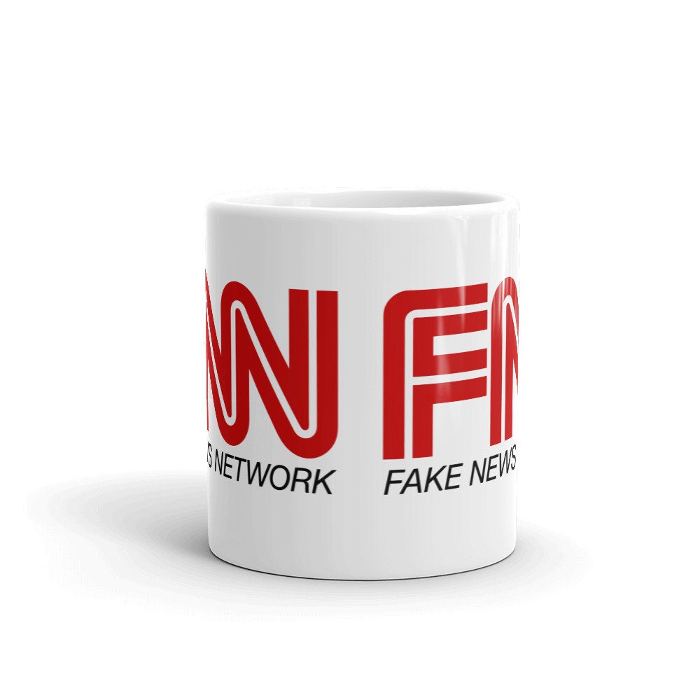 FNN Fake News Network Logo White Coffee Mug - Etsy