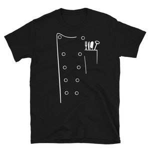Chefs Coat T-Shirt Funny Chef Uniform Jacket Shirt-Culinary Short-Sleeve Cool Short-Sleeve Unisex T-Shirt